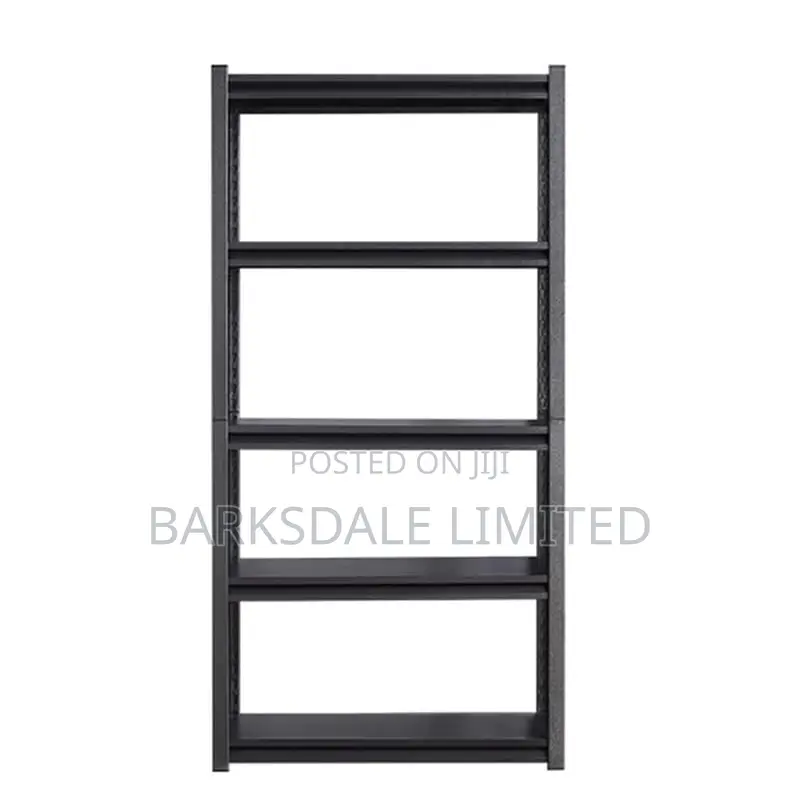 Shelves Metal Adjustable Storage 5-tier 90*40*180cm Black