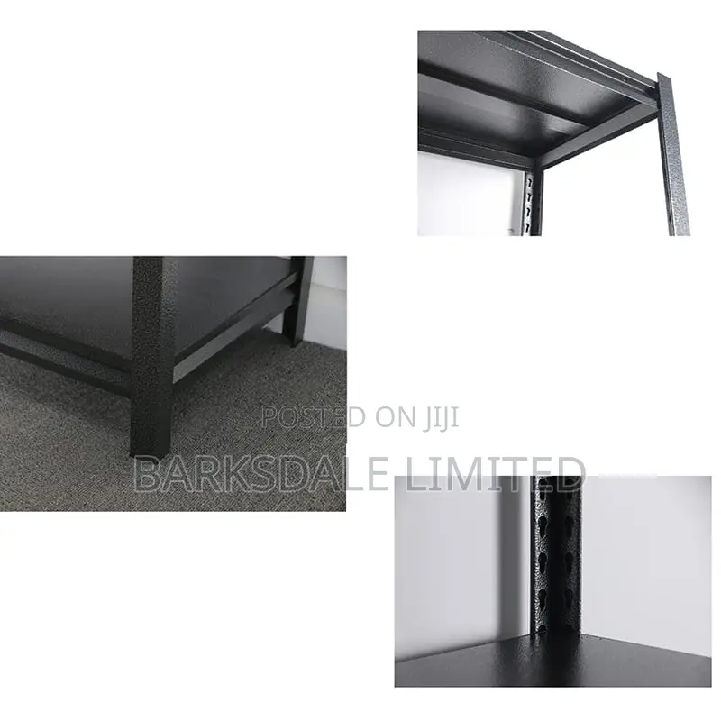 Shelves Metal Adjustable Storage 5-tier 90*40*180cm Black