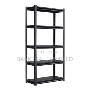 Shelves Metal Adjustable Storage 5-tier 90*40*180cm Black