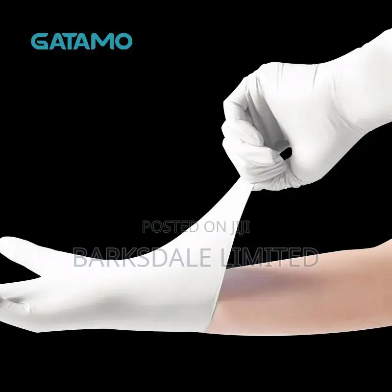 White Nitrile Medical Gloves Silicon Latex Rubber Kitchen
