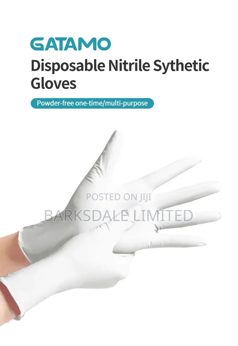 White Nitrile Medical Gloves Silicon Latex Rubber Kitchen