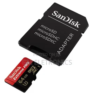 Sandisk 64gb Extreme Pro Micro Sd Card (Sdxc) A2 Uhs-I U3.