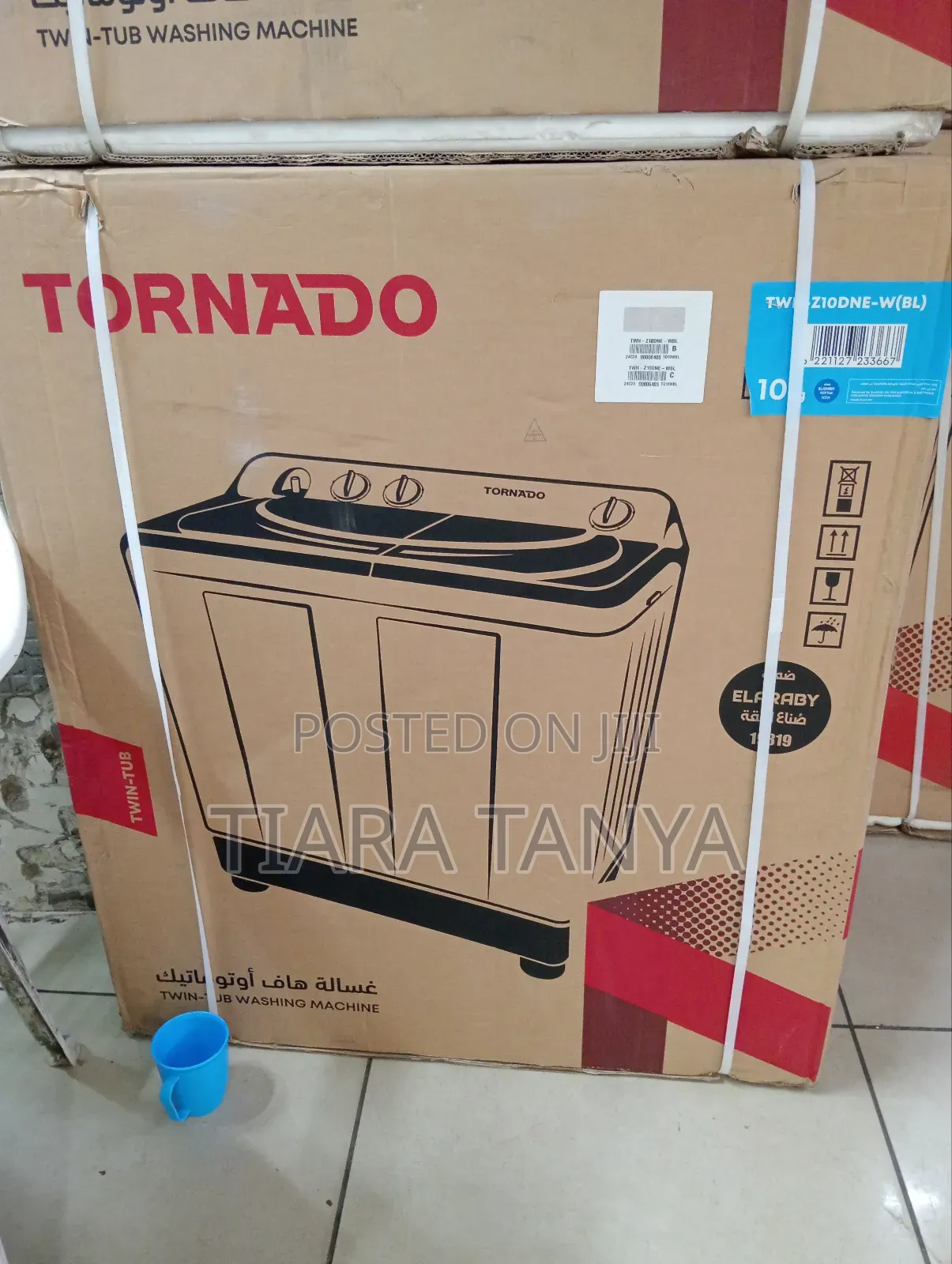 Tornado 10kg Semi Automatic Washing Machine