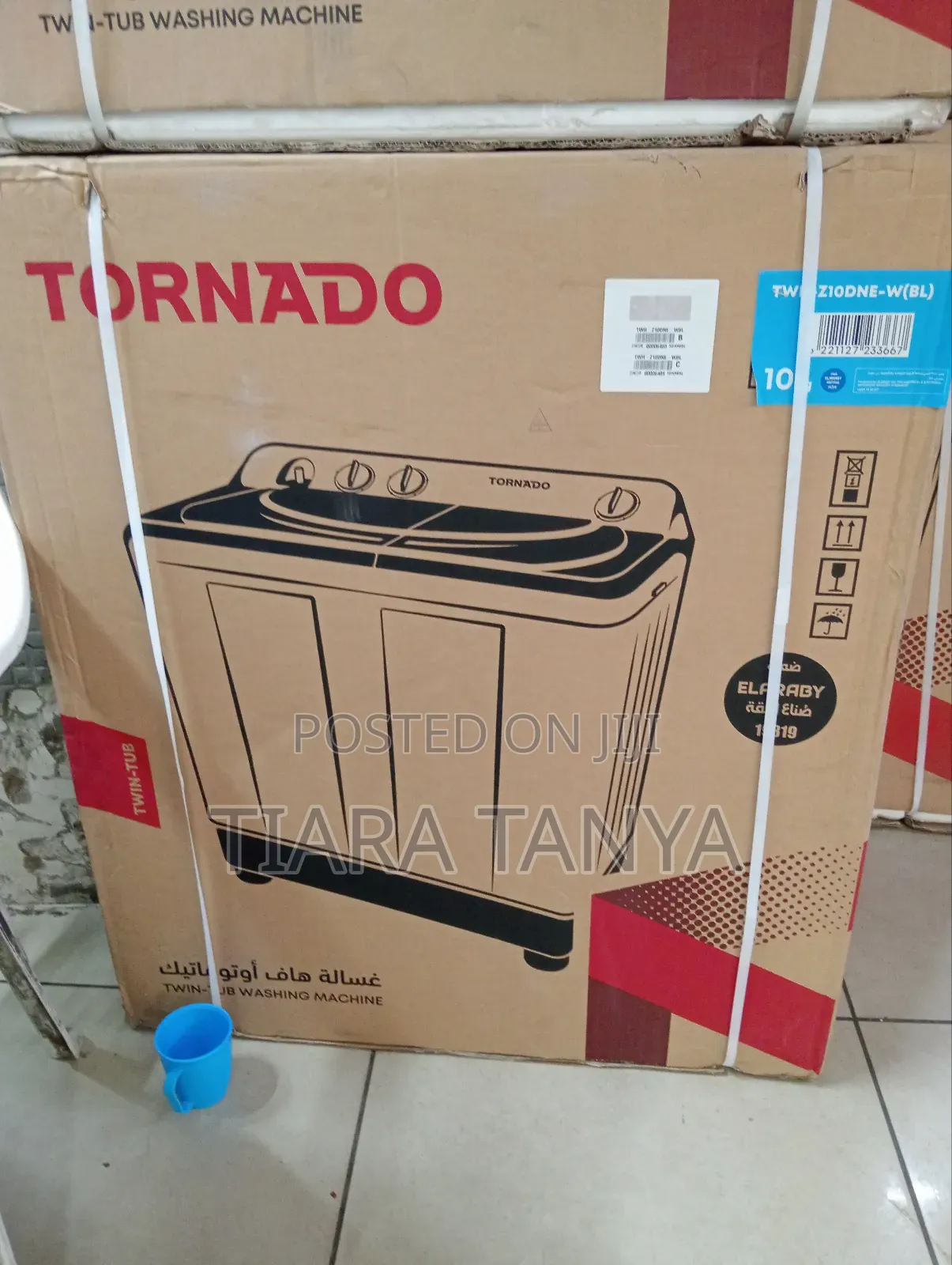 Tornado 10kg Semi Automatic Washing Machine