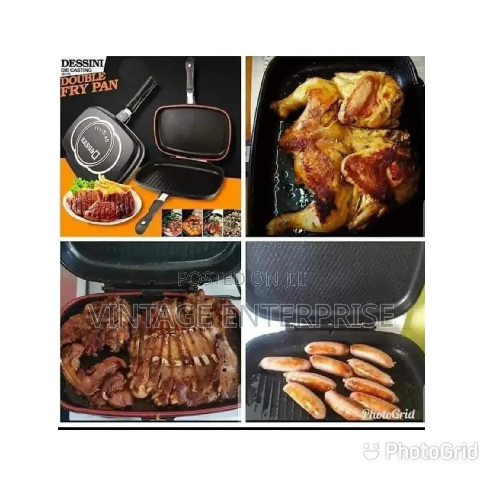 40cm Dessini Double Grill Pan
