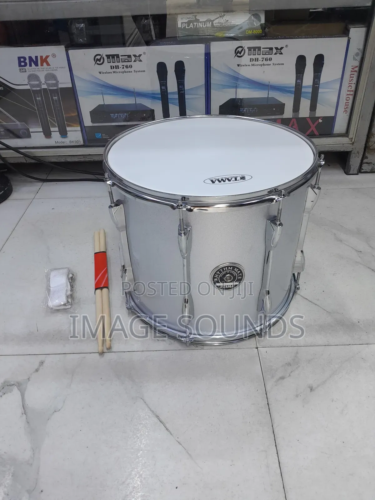 Marching Snare Drum Long (Silver)