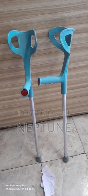 Open Arm Elbow Crutches Grey