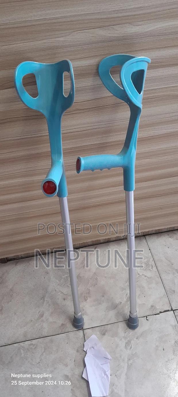 Open Arm Elbow Crutches Grey - main view