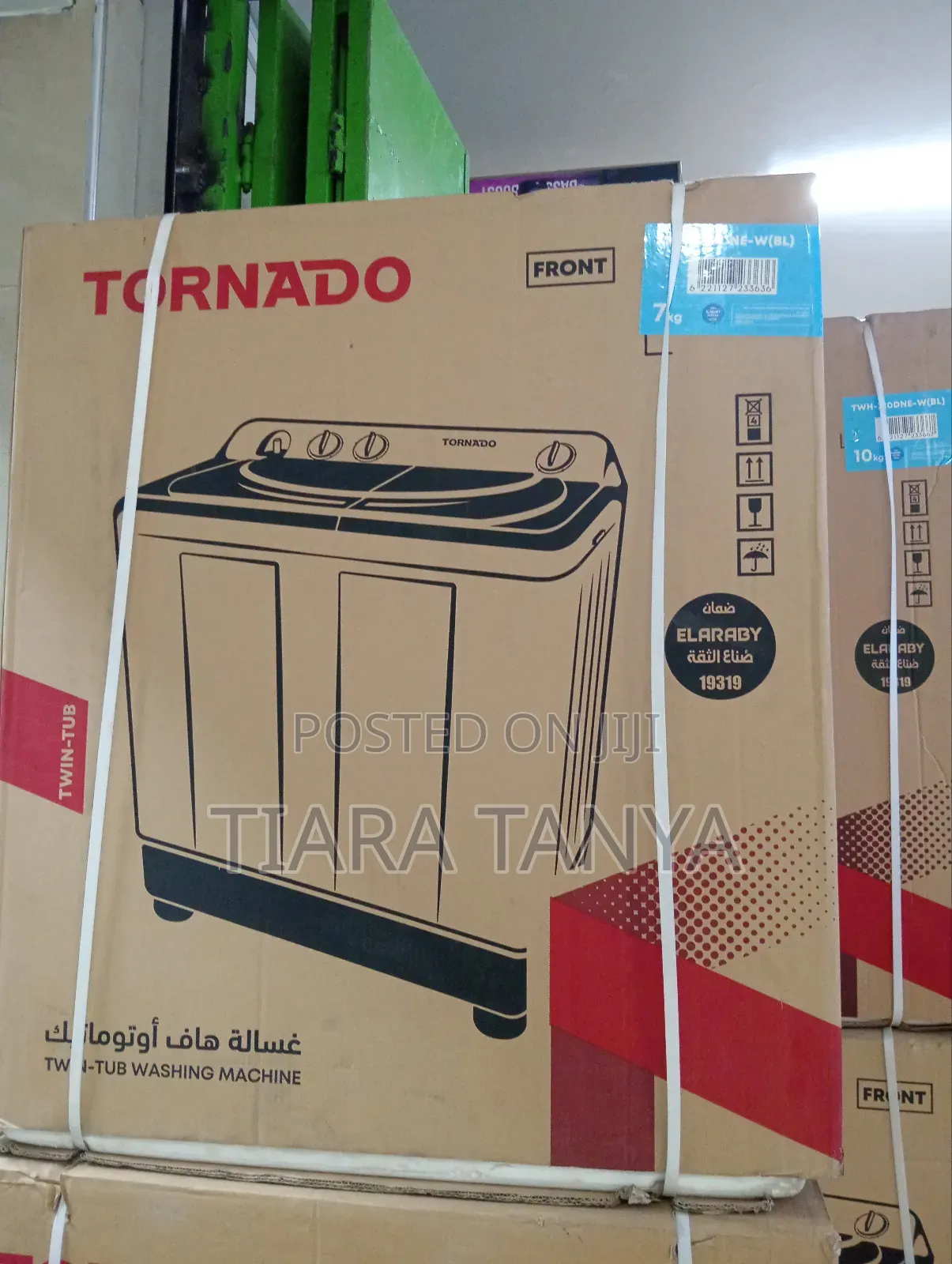 Tornado 7kg Semi Automatic Twin Tub Washing Machine