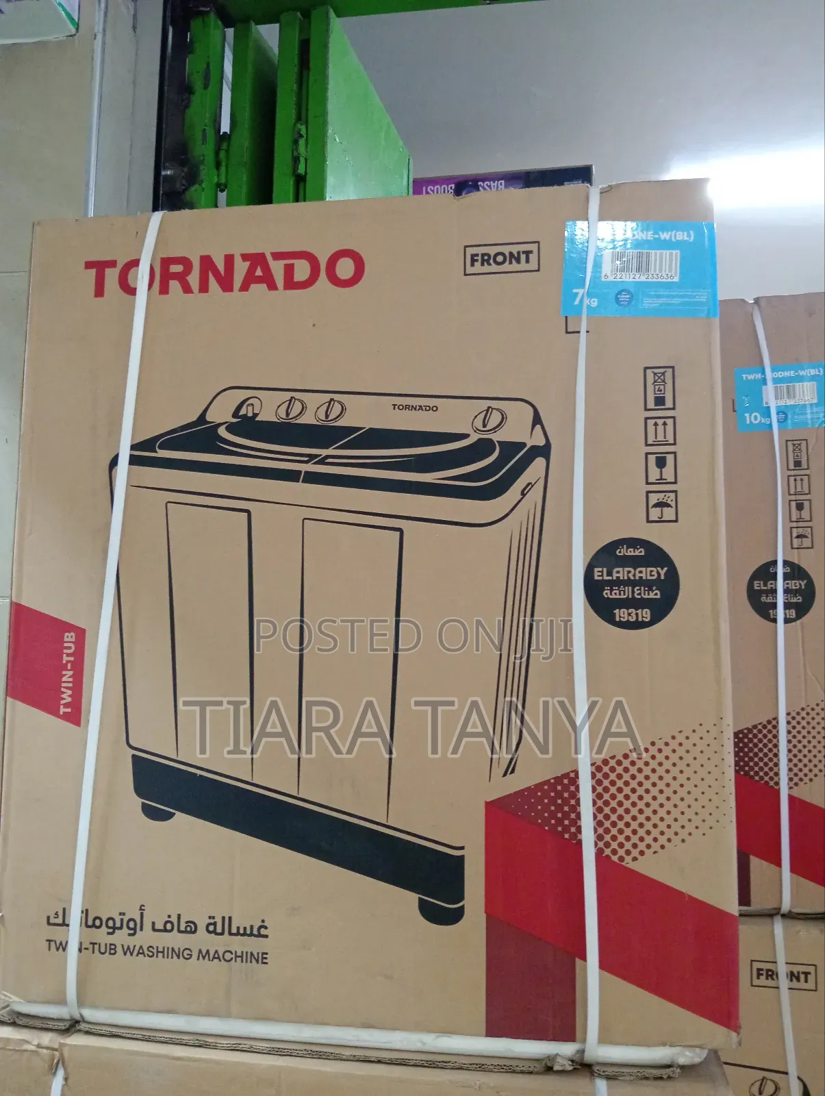 Tornado 7kg Semi Automatic Twin Tub Washing Machine