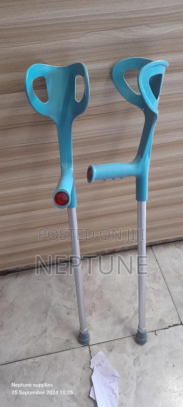 Grey Open Arm Crutches