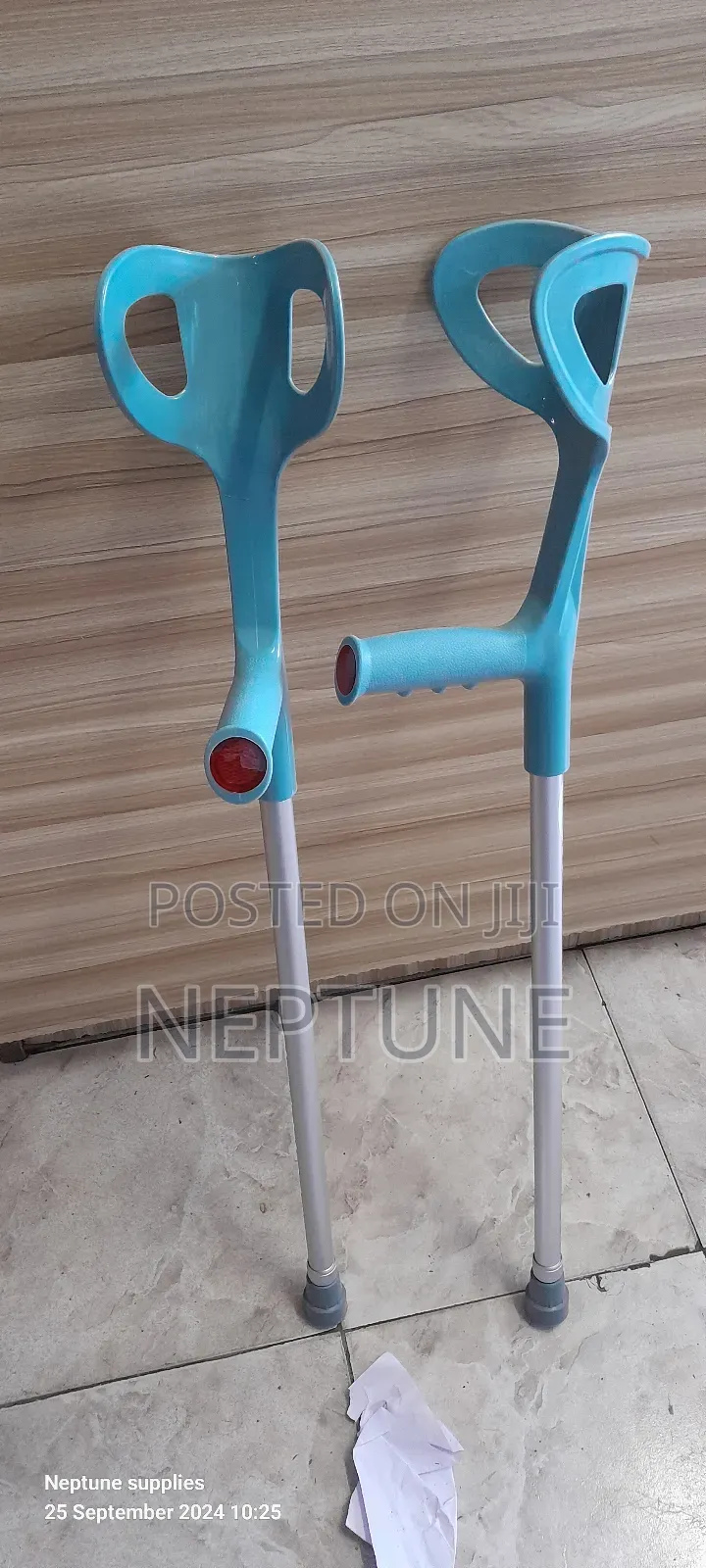 Grey Open Arm Crutches