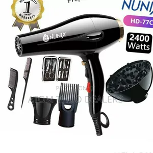 Nunix HD-77C Commercial Blow Dry Hair Dryer With Accessories