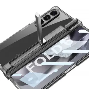 Samsung Galaxy Z Fold 6 Clear Shockproof Case With Kickstand