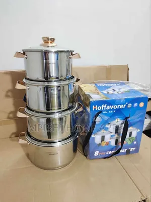 8pc Hoffavorer Stainless Steel Cookware