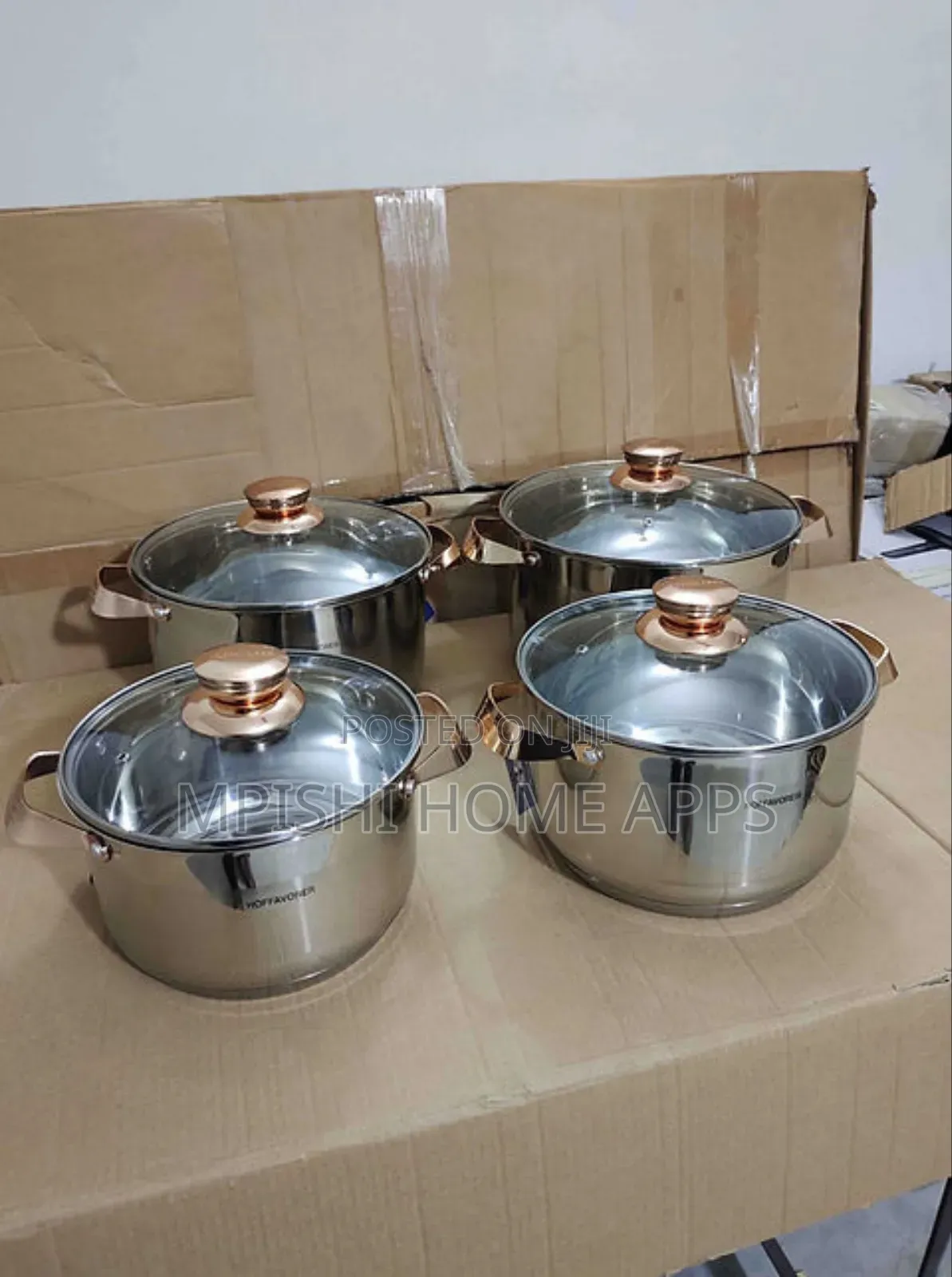 8pc Hoffavorer Stainless Steel Cookware