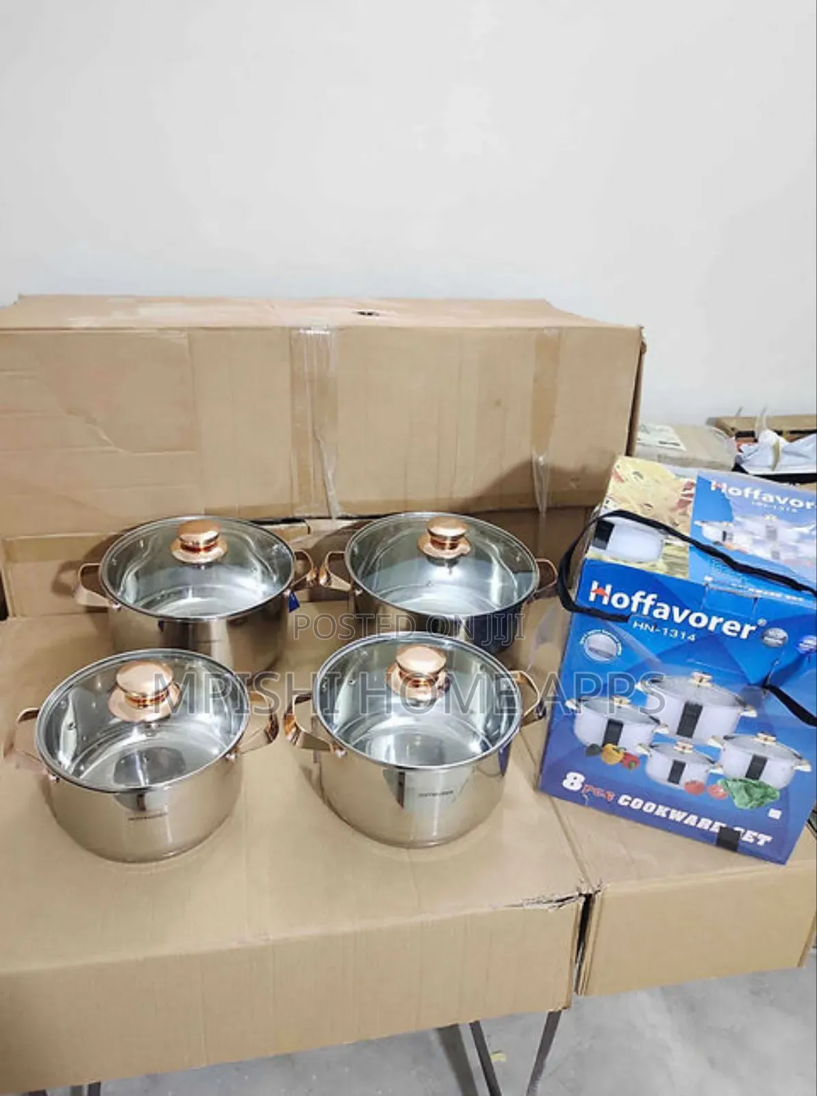 8pc Hoffavorer Stainless Steel Cookware
