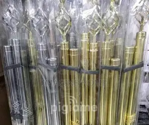 Brown Imported Curtain Rods