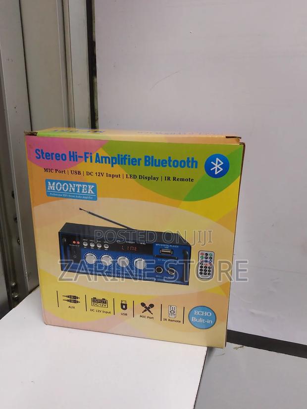 Stereo Hi-Fi Amplifier Bluetooth, AUX, USB, MIC Port, Remote - main view