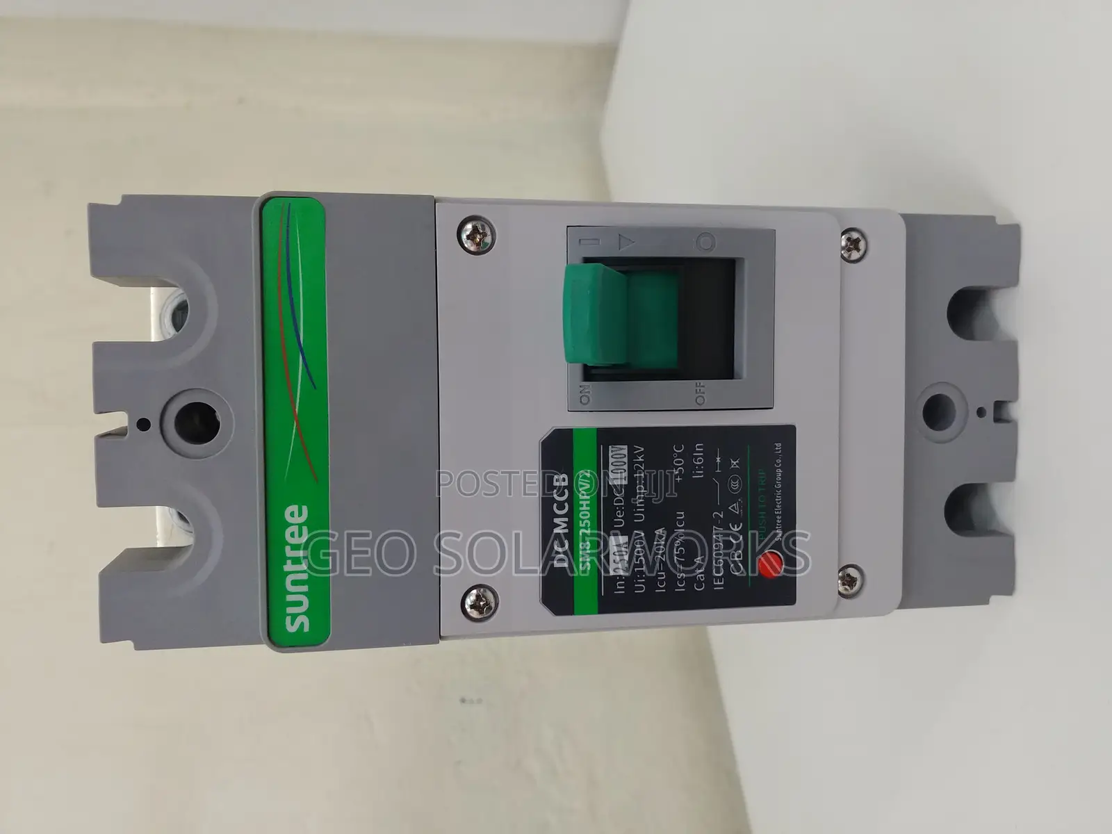 Suntree Dc Circuit Breaker (Mccb) 2 Pole 250a/ 1000v