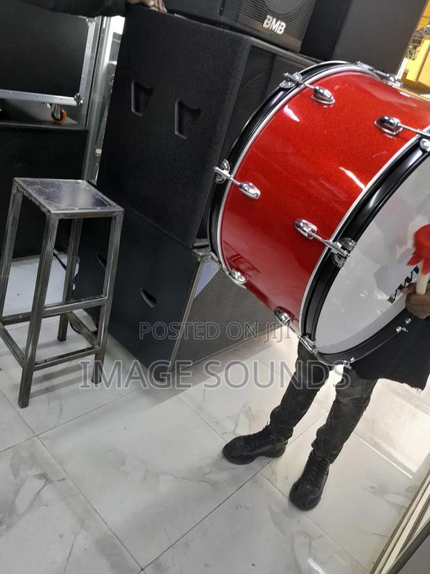 Drum 24inch/Marching Drum With Strap (Red Color) - thumbnail 5