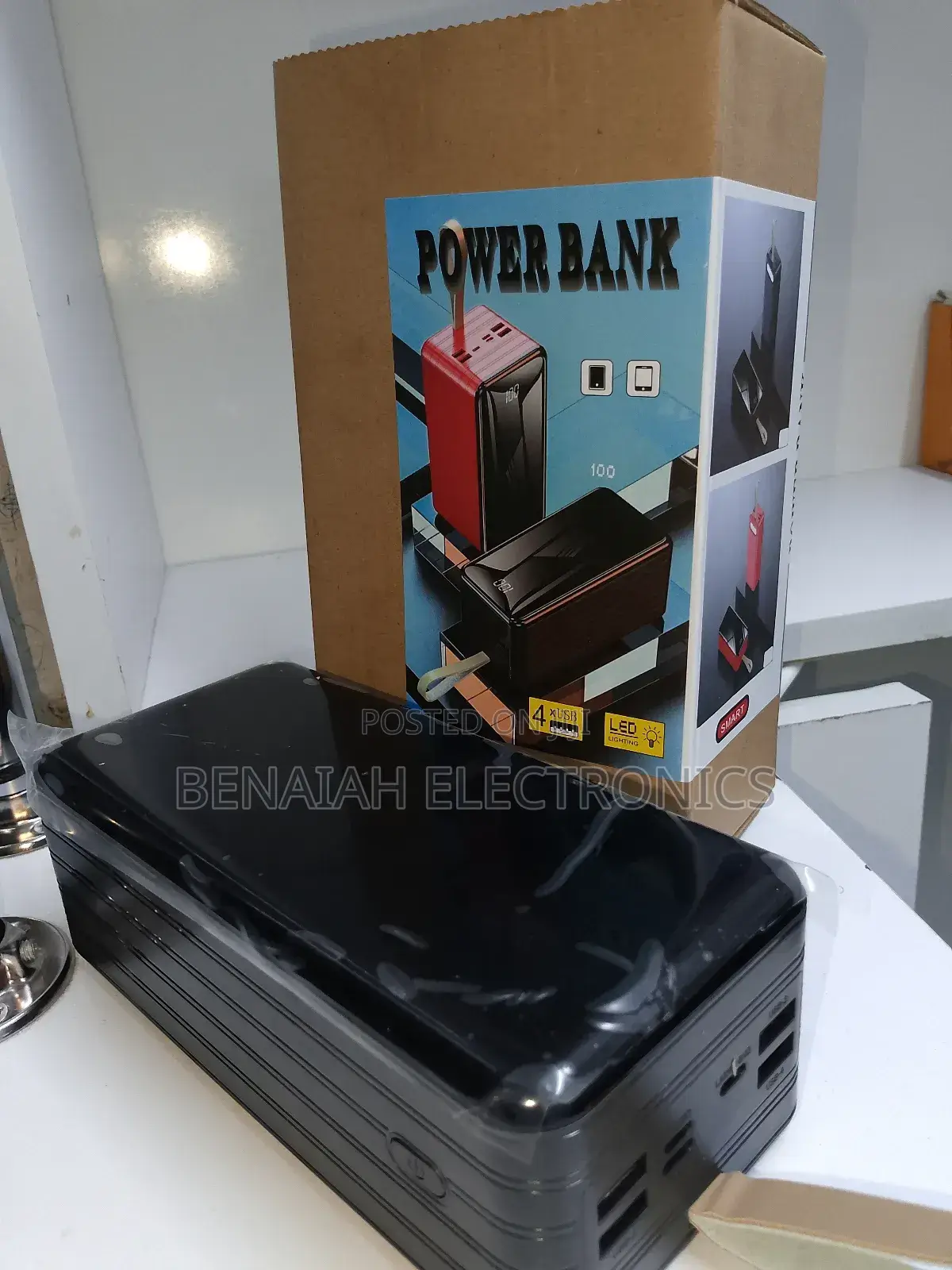 Efficient 60000mah Power With Led Light