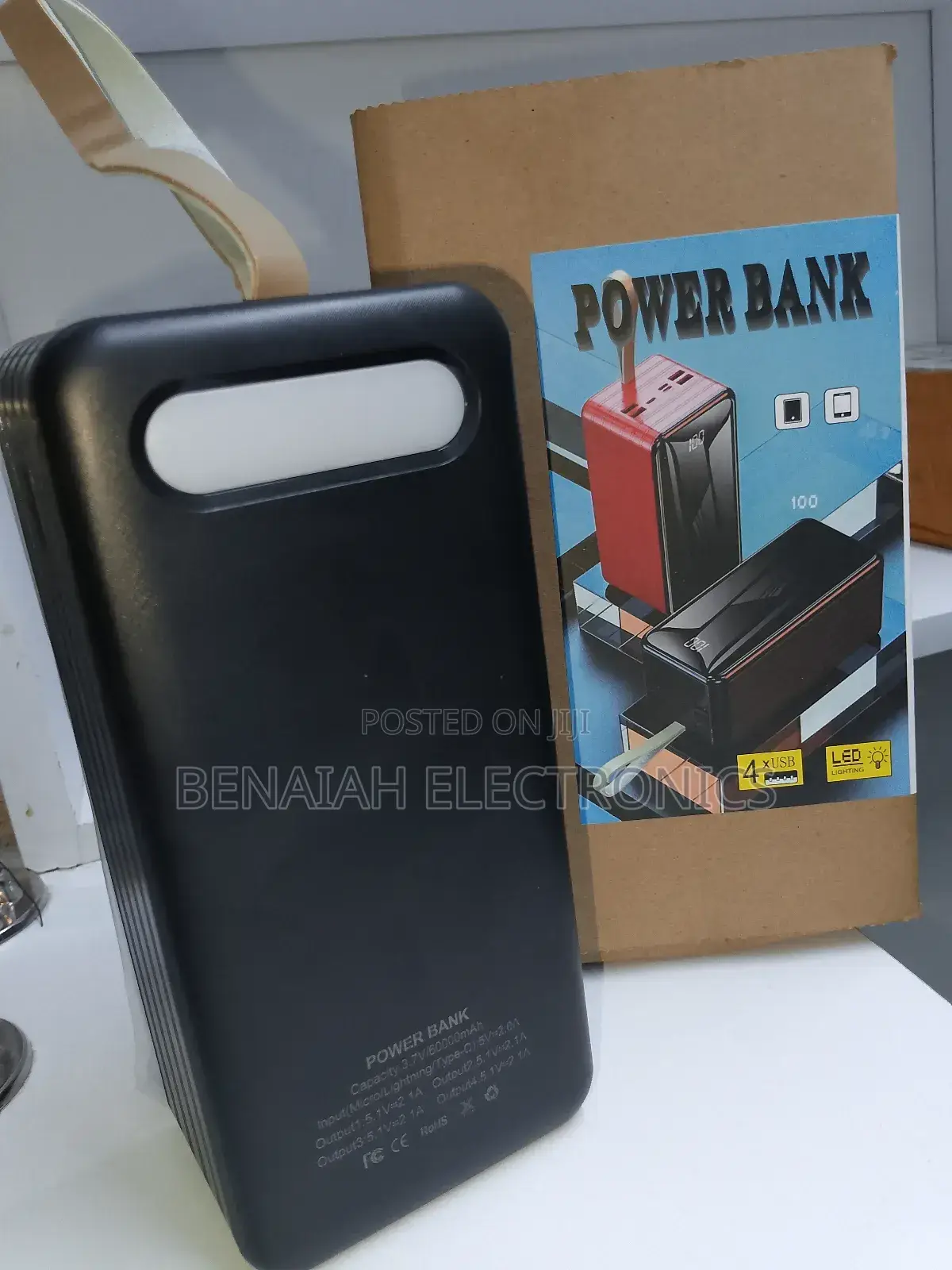 Good 60000mah Power Bank,Four USB Output Ports,Led Light