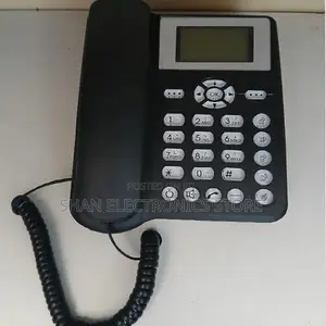 Ets5623 Cordless GSM Single Sim Landline Phone - Black `