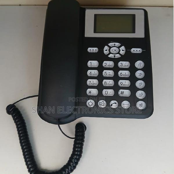 Ets5623 Cordless GSM Single Sim Landline Phone - Black `