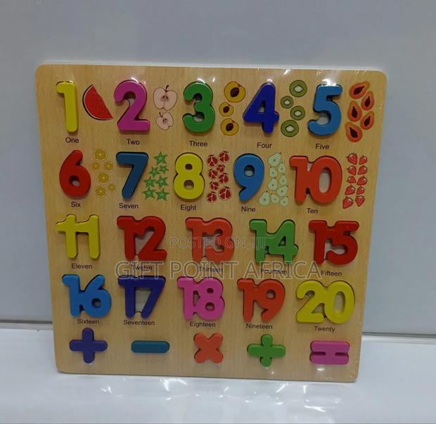 Wooden Number Board Game for Kids