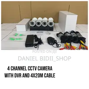 4 Channel CCTV Camera With DVR and 4x20m Cable