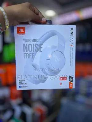 White Jbl Tune 770 Nc Wireless Headphones