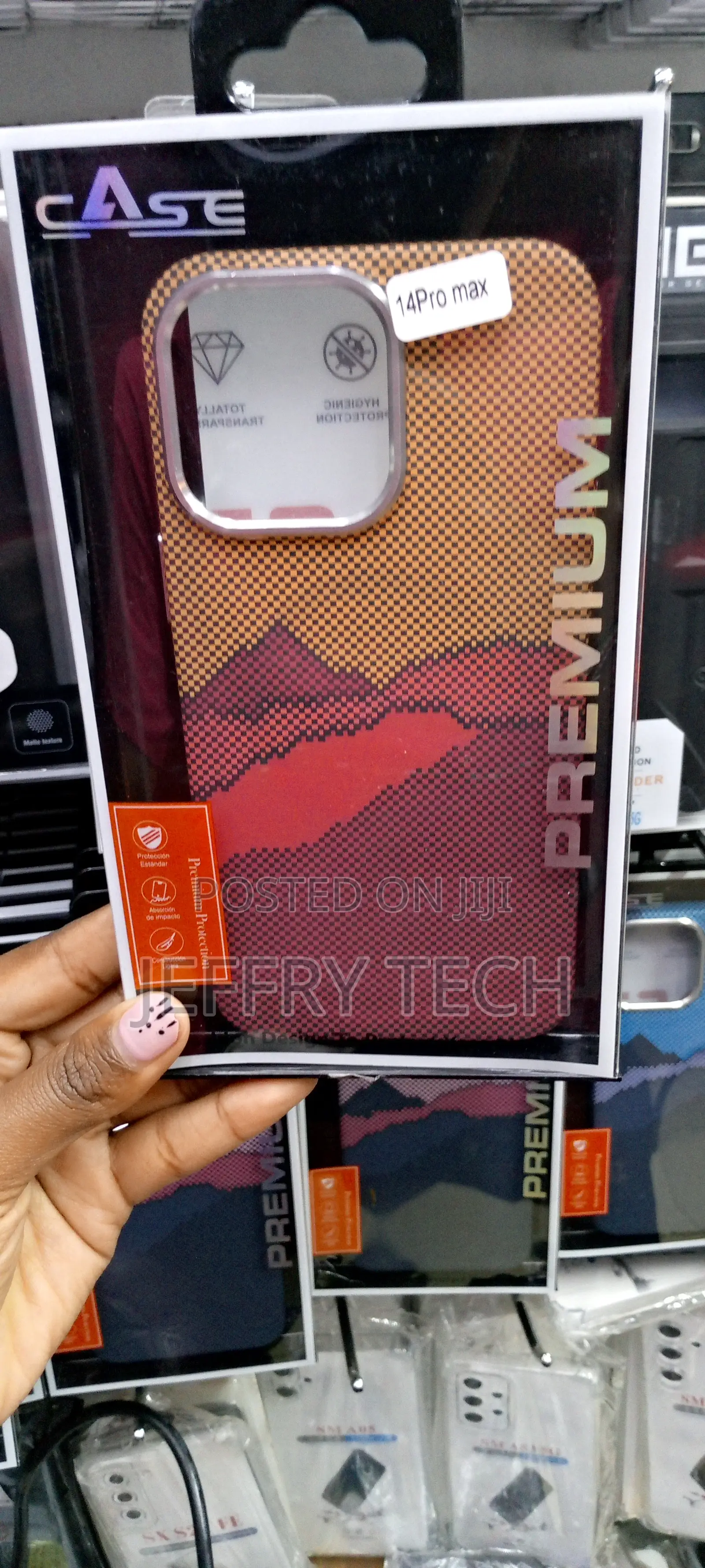 iPhone14 Pro Maxmulticolor Carbon Fiber Phone Case