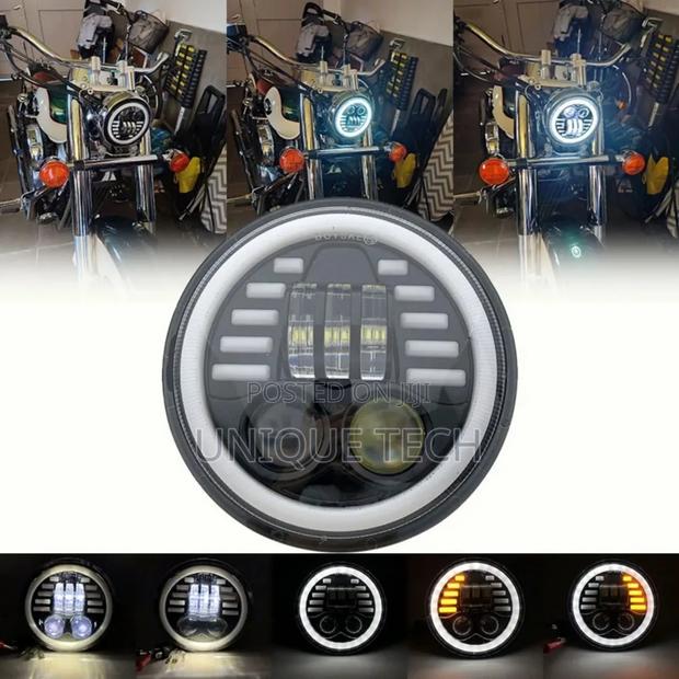 7" Universal LED Headlights With Dual High/Low Beam 2pcs Set
