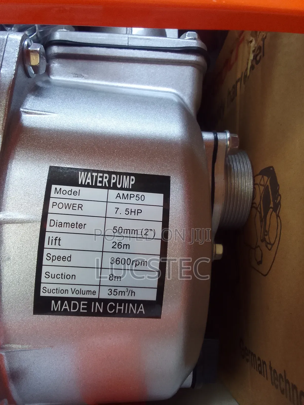 Astramilano AMP50 Gasoline Water Pump 7.5hp