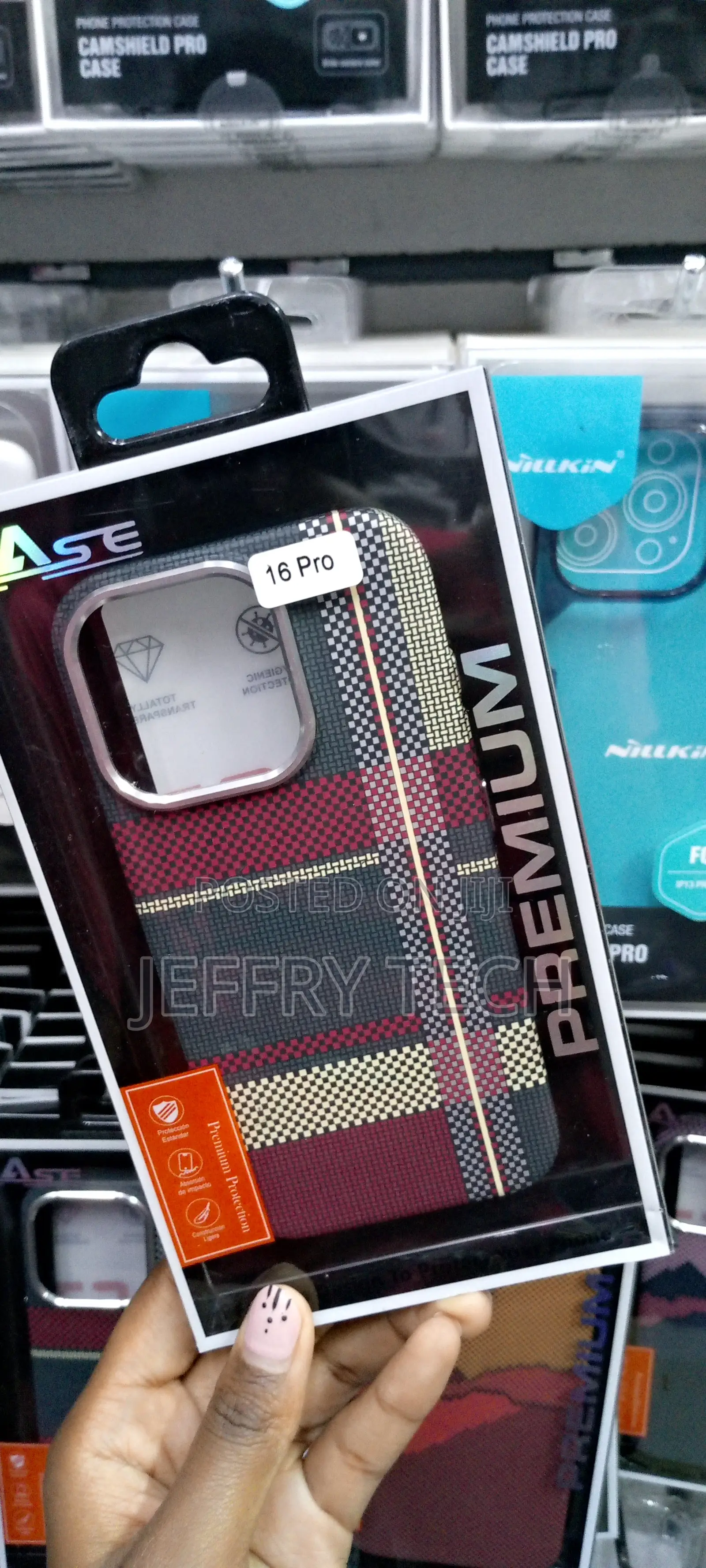 Carbon Fiber Pattern Case for iPhone 16pro