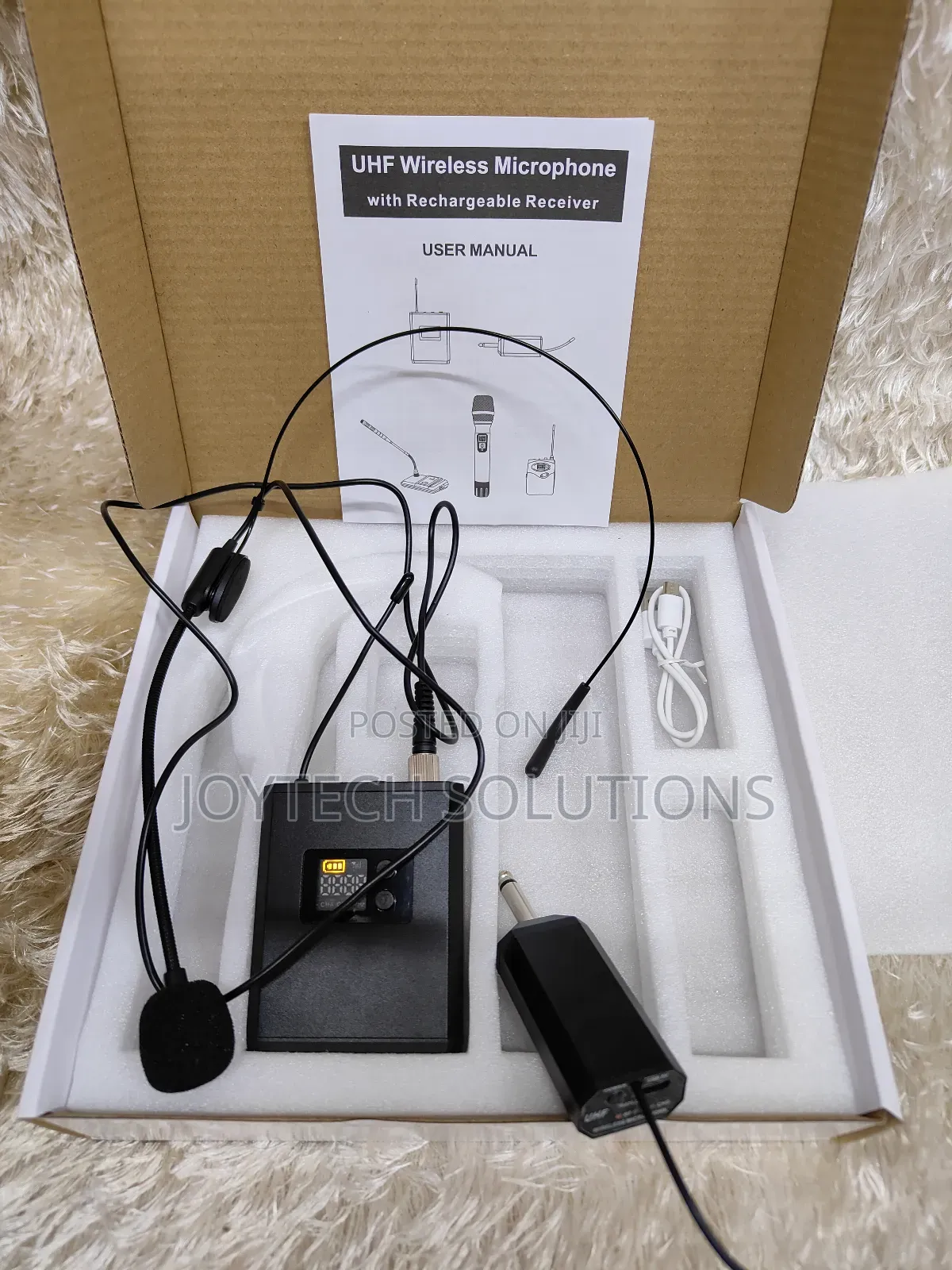 Uhf Wireless Headset Microphone ( Rechargeable Receivers)