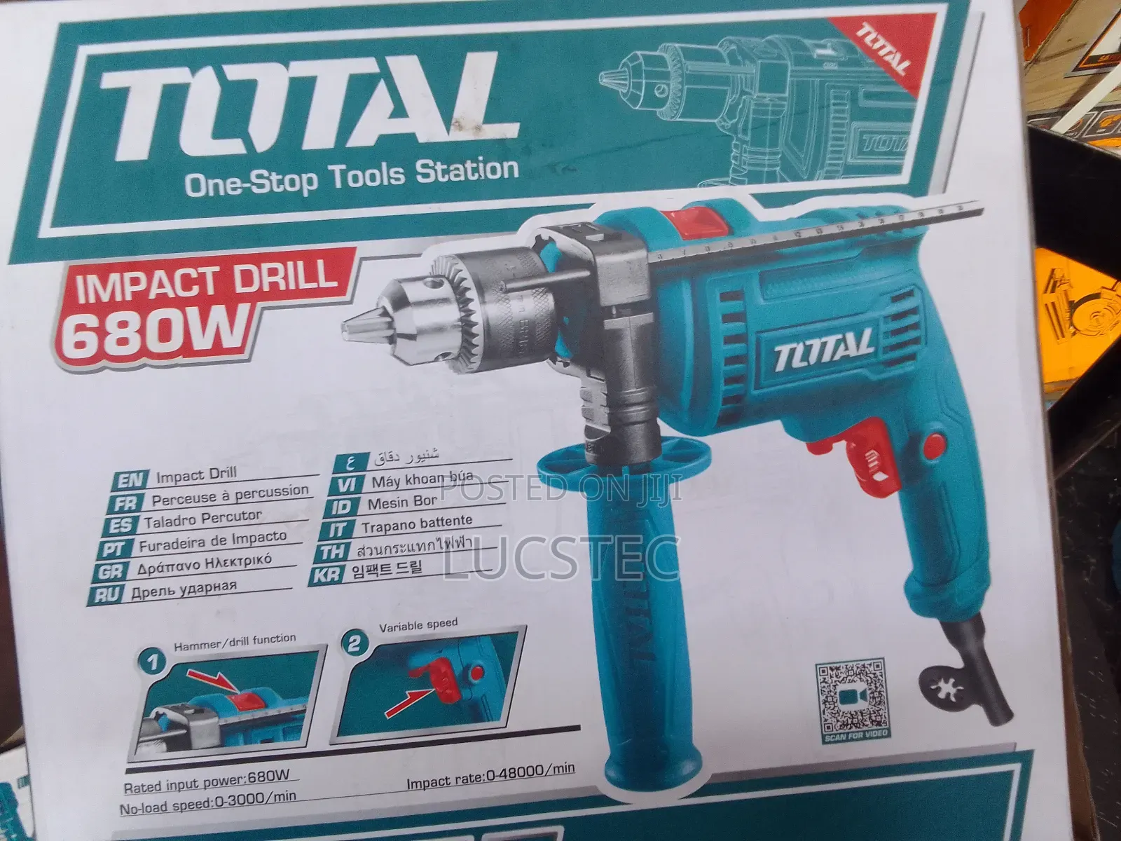 Total TG1061356-8 Impact Drill 680W