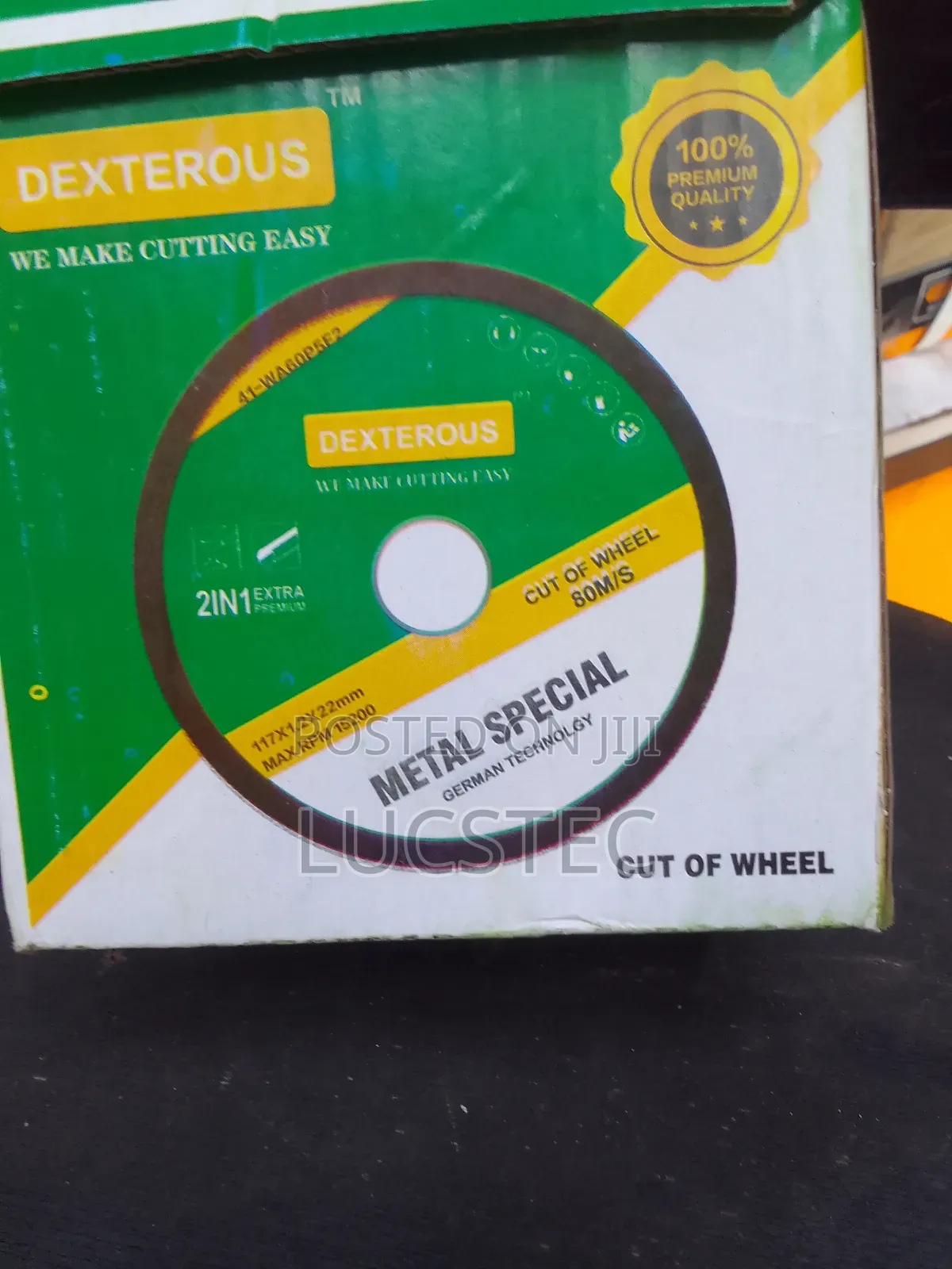 Dexterous 2in1 Metal Cut Of Wheel 4.5"