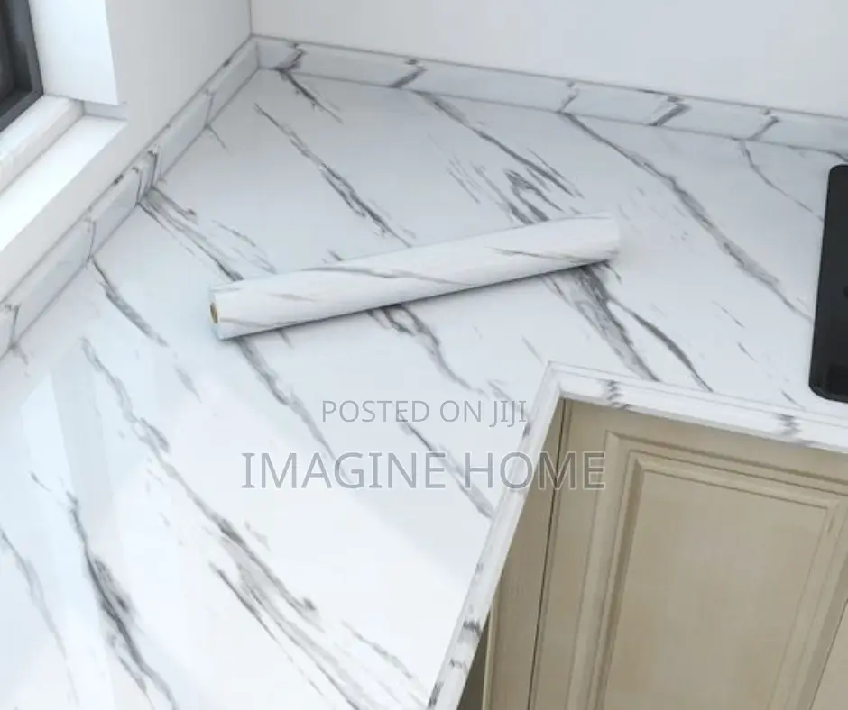 White Marble Contact Paper