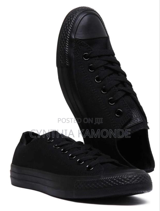 Black Converse Shoes - main view