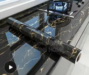 Black Beautiful Marble Contact Paper