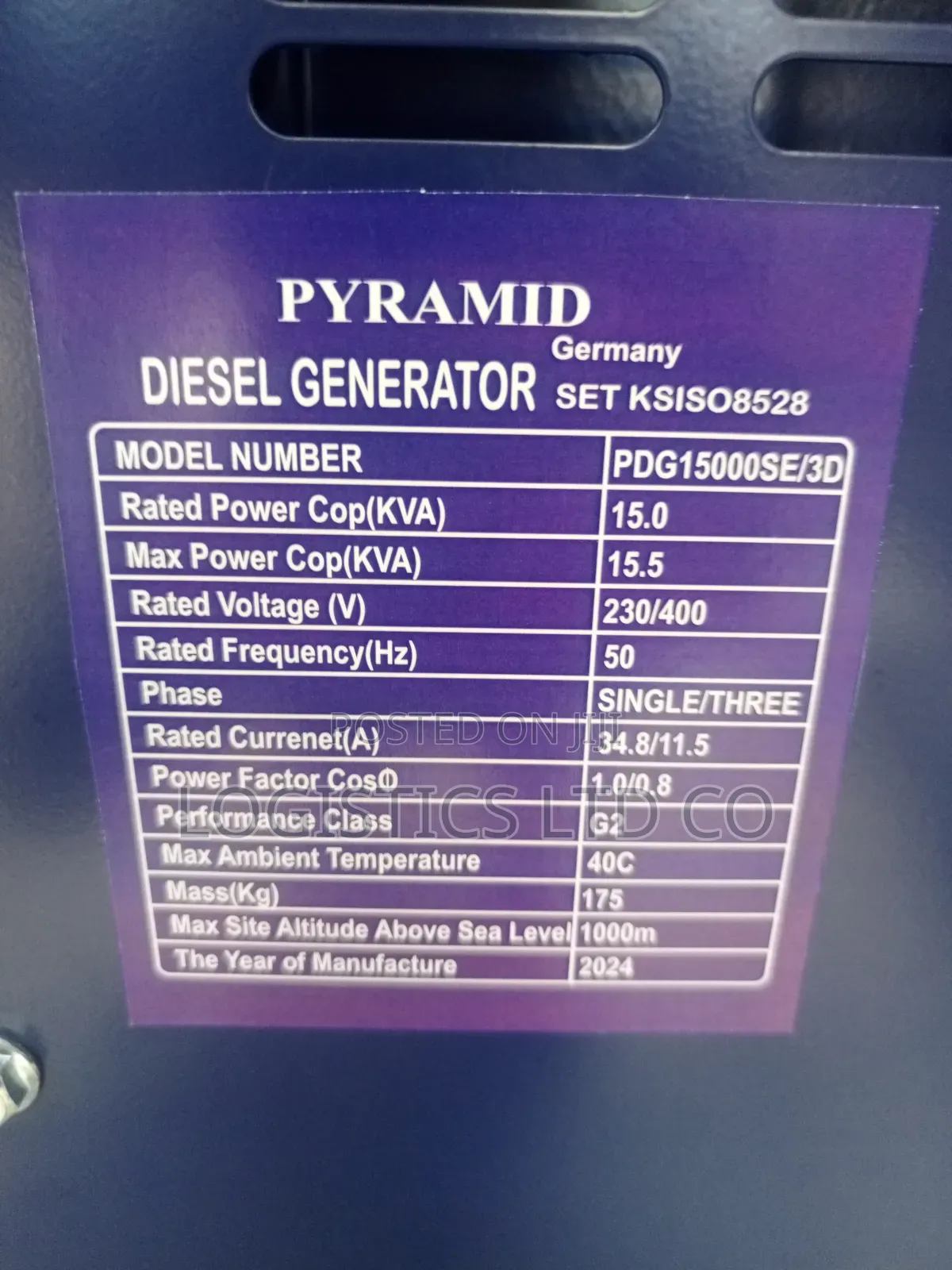 Pyramid Germany PDG15000SE 15kva Diesel Generator With ATS