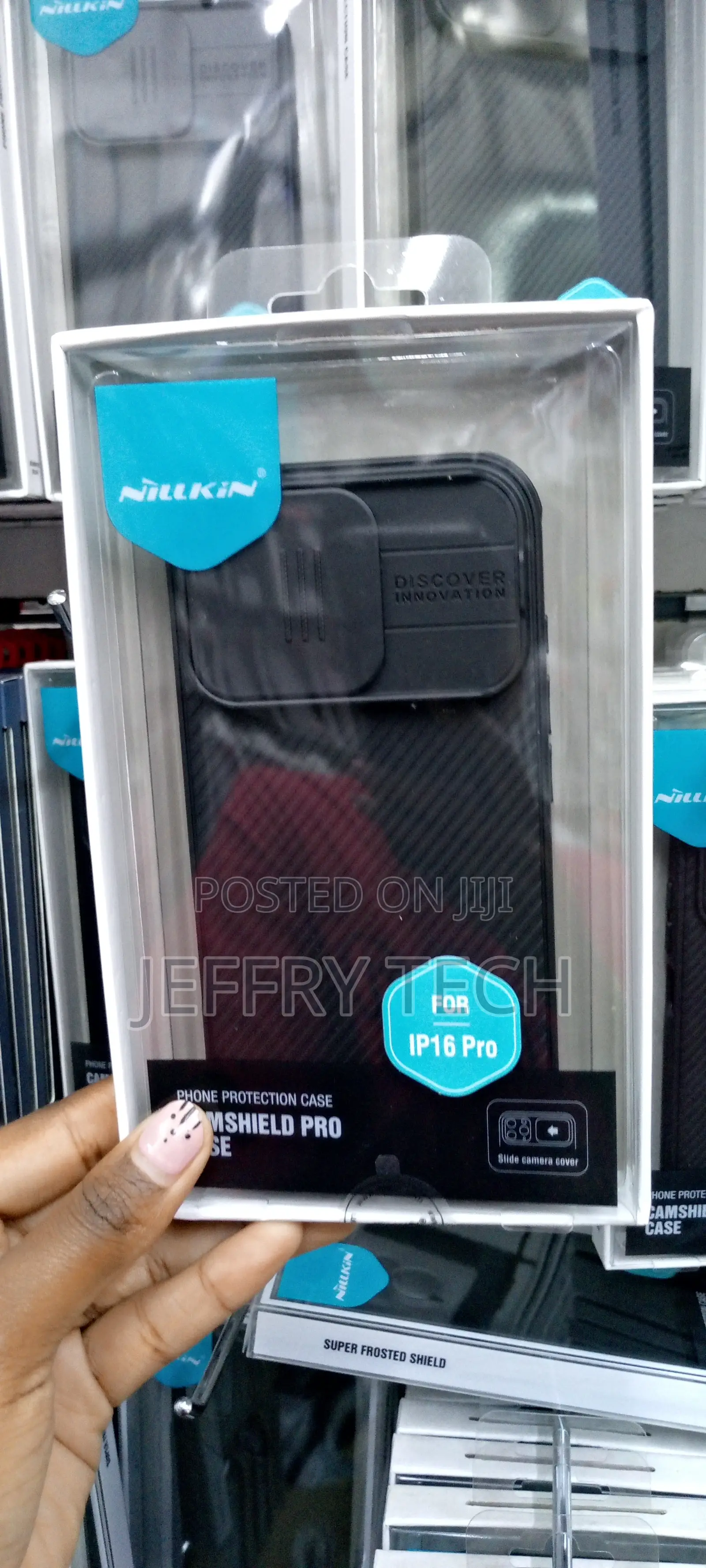 Execellent Nilkin Case Black for iPhone 16 Pro