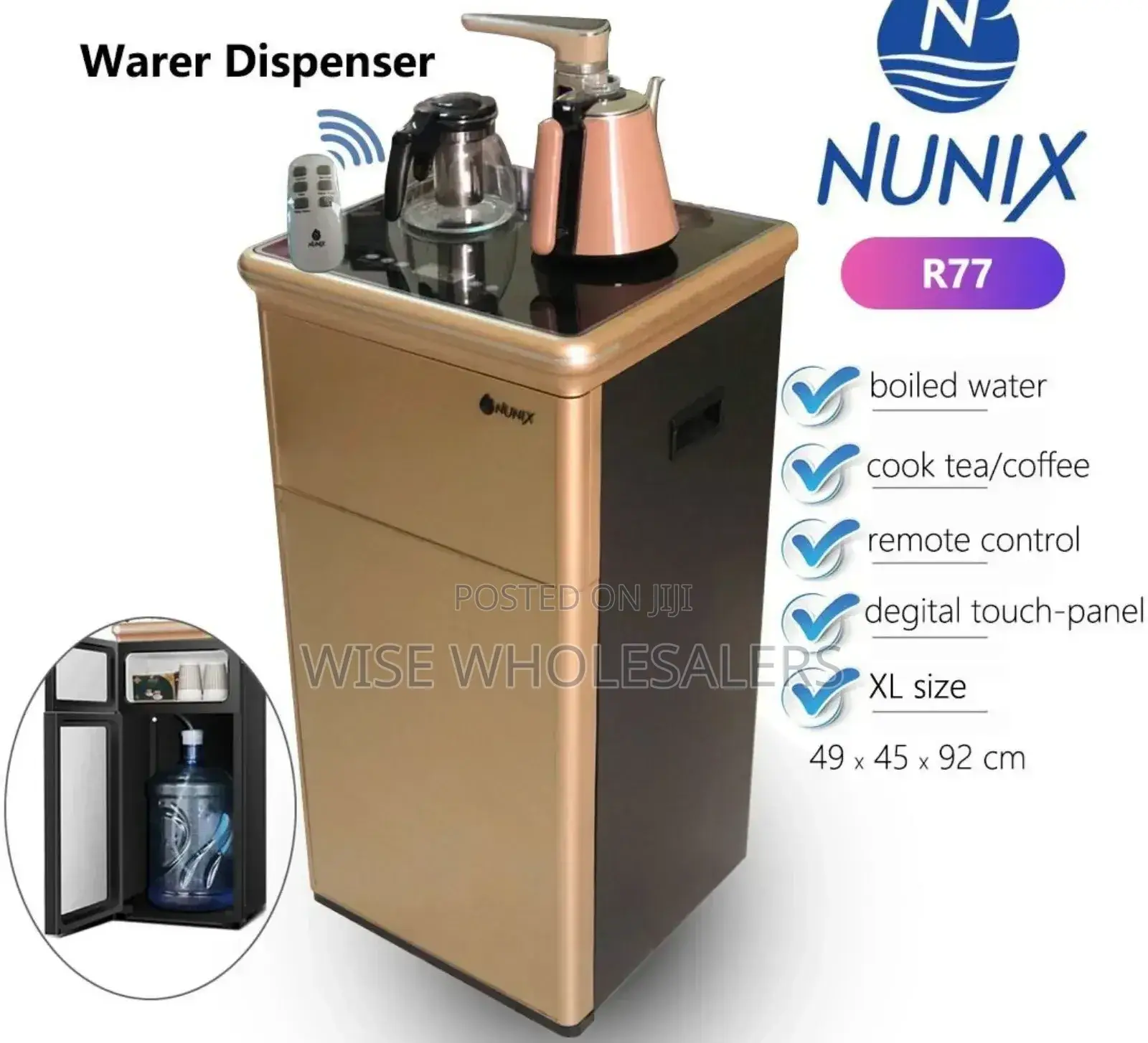 Nunix R77 Bottom Load Water Dispenser Hot And Cold°•^•^