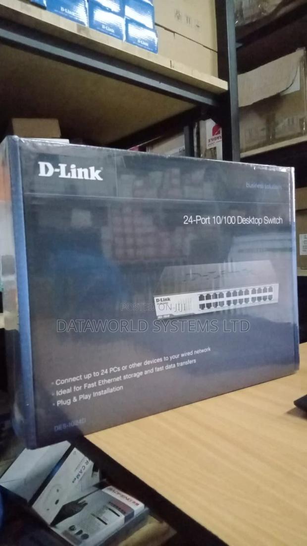 Dlink Des-1024d 24-Port Fast Ethernet Unmanaged Desktop Swit - main view