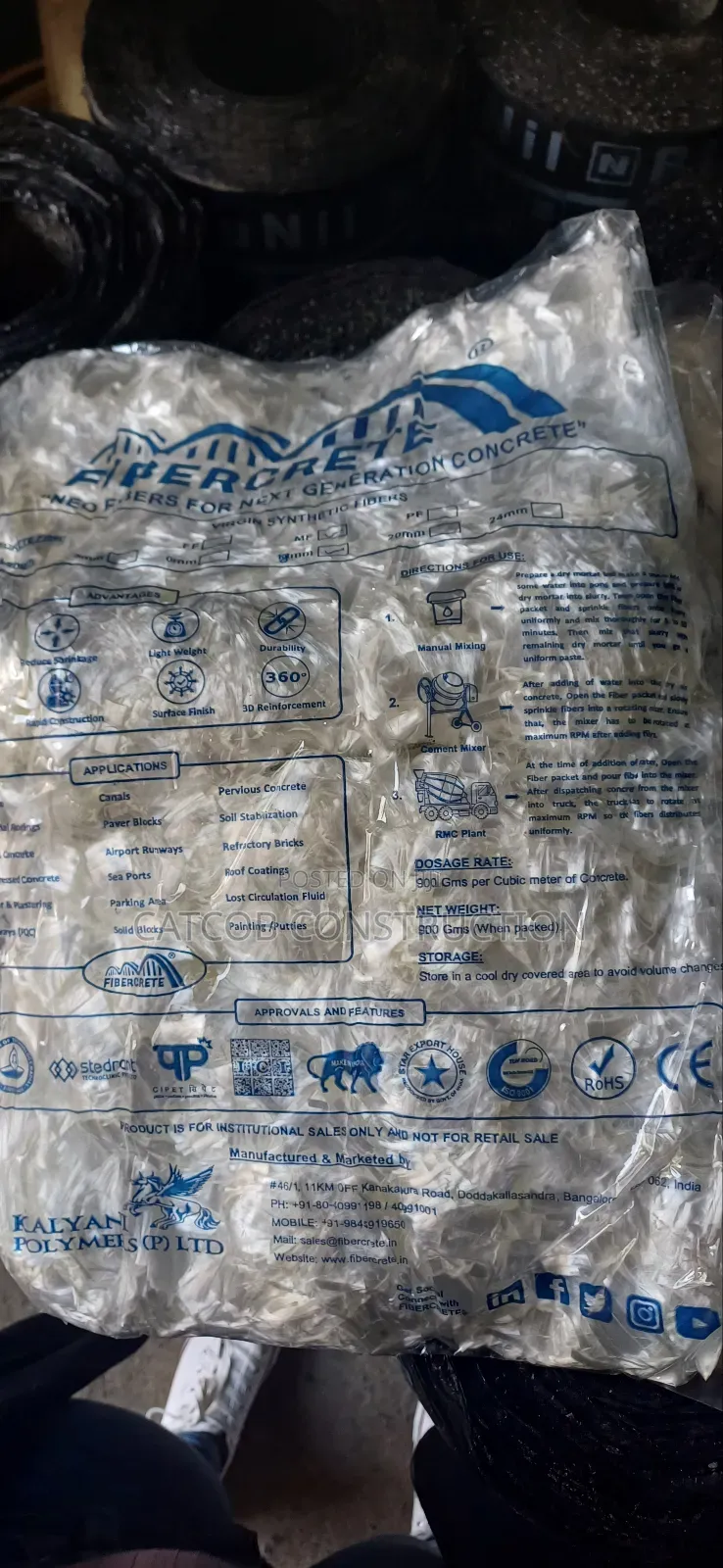 Concrete Fibers Fibres for Building