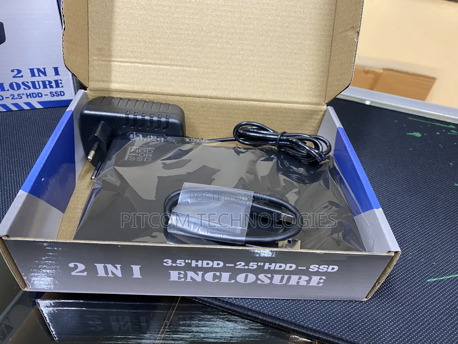 2 in 1 Enclosure Case SSD/HDD 3.5hdd- 2.5 HDD -SSD
