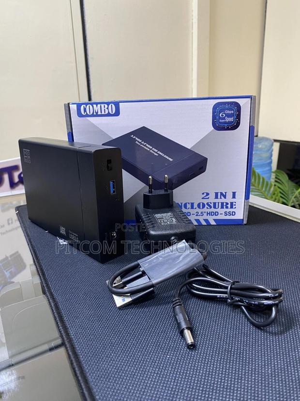 2 in 1 Enclosure Case SSD/HDD 3.5hdd- 2.5 HDD -SSD - thumbnail 3