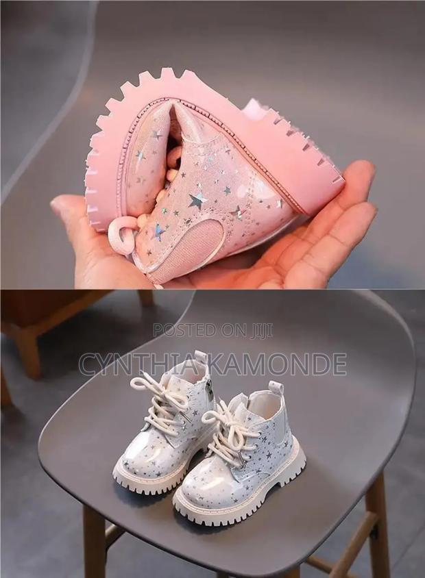 Kids Wet Look Boots - thumbnail 3